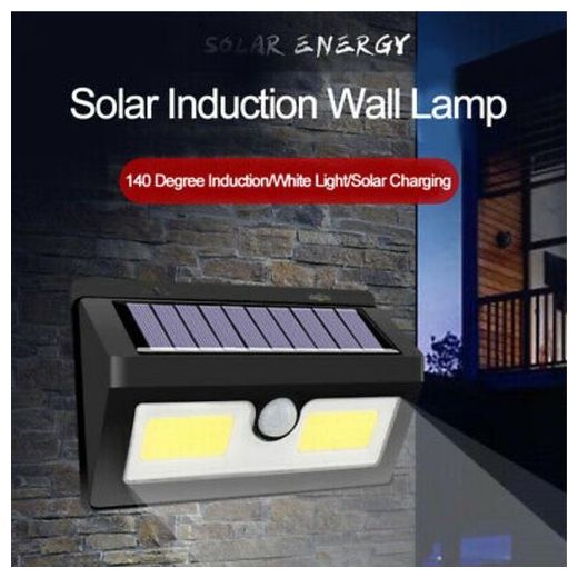 Generic AC 5-6V 40 LED ‎مصباح يعمل بالطاقة الشمسية ‎مقاوم للماء و مستشعر للحركة ، يقوم بتخزين الطاقة بالنهار ويشتغل بالليل.  ‎اضاءة ممتازة ، المصباح يعمل بشكل تلقائي عند غروب الشمس