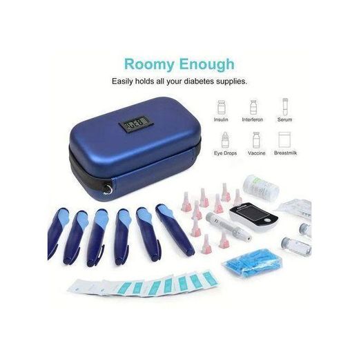 Generic Boîte Isotherme pour les injections, Sac de refroidissement et d'isolation diabétique portable, Pochette mini-glacière de conservation, protection de médicaments pendant le voyage,camping - image 4