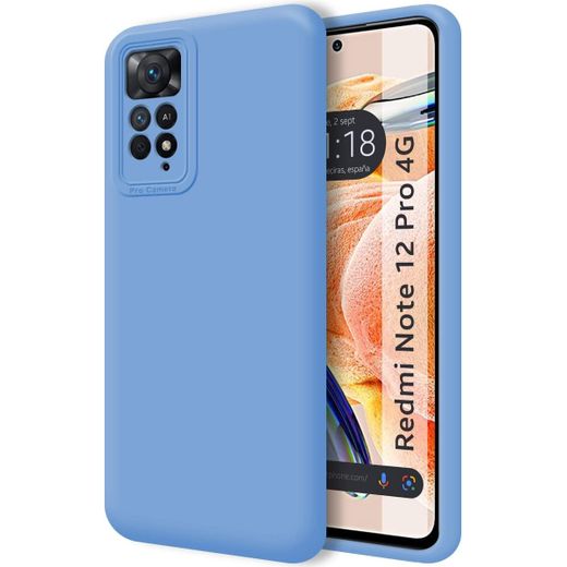 Case Pochette Silicone pour Xiaomi Redmi Note 12 pro 4G :bleu