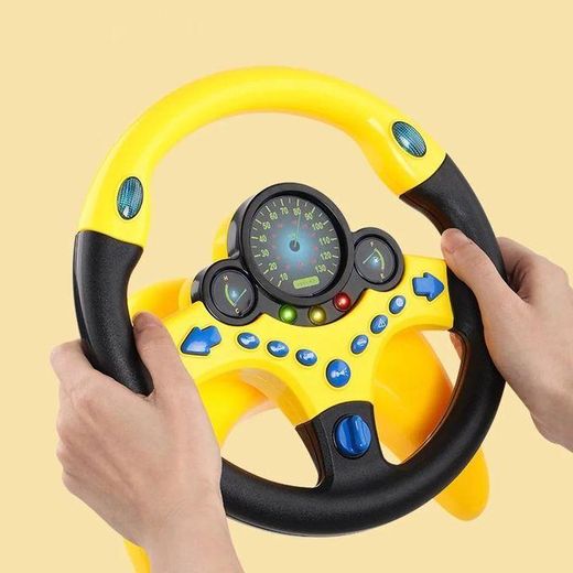 Generic Simulateur de Conduite Enfant avec Volant Interactif – Jouet Éducatif Lumineux et Sonore pour Enfants dès 3 Ans