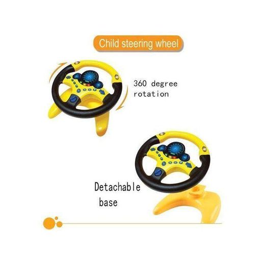 Generic Simulateur de Conduite Enfant avec Volant Interactif – Jouet Éducatif Lumineux et Sonore pour Enfants dès 3 Ans - image 3