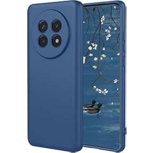 Pochette pour Honor X9c en Liquide bleu - Housse de protection en silicone TPU flexible