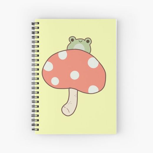 cute cottagecore inspired frog Spiral Notebook Bloc note