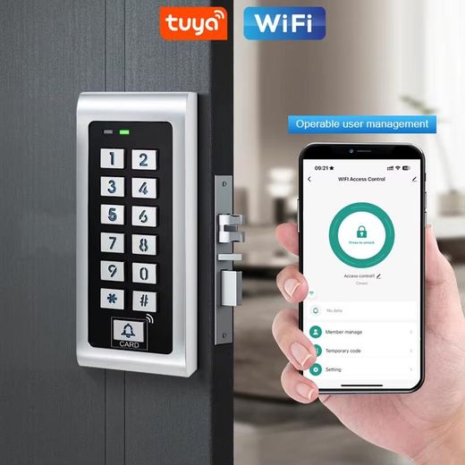 WDLINK Contrôle d'acces et Digicode métallique RFID WIFI (WDCA06EW) - image 2