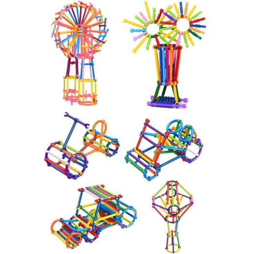 Generic le bon cadeau à offrir à ton enfant :Décennie s de Construction à Assembler pour Enfant, Bâtons d'Intelligence, Baguette Magique, Modèle de Créateur, 500 Pièces - image 3