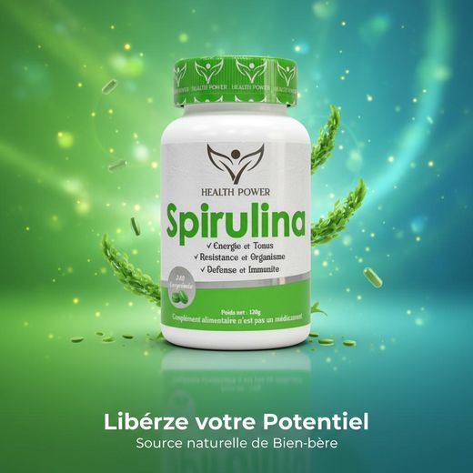 Health Power Pack 2 x boites Spirulina 240 Comprimés 500 mg - image 3