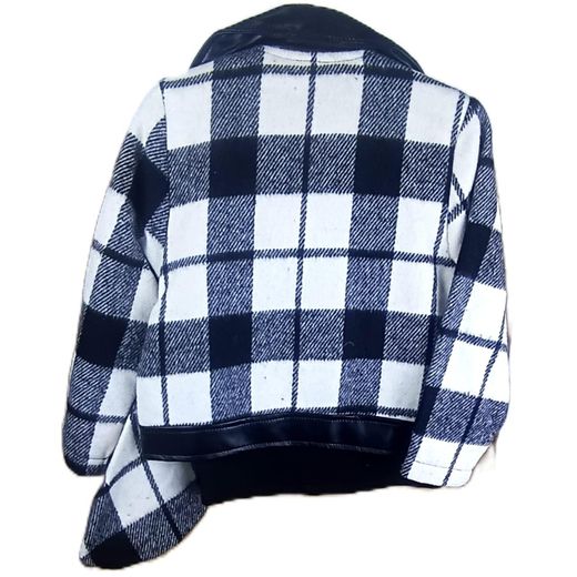 Generic Ensemble Jupe Cuir & Veste Carreaux Élégant pour Filles : Style & Confort pour Toutes les Occasions. - image 4