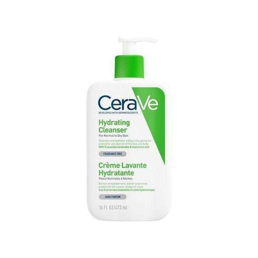Cerave  Crème lavante, Hydratante Pour peaux normales à sèches et/ou sensibles.(473ml)