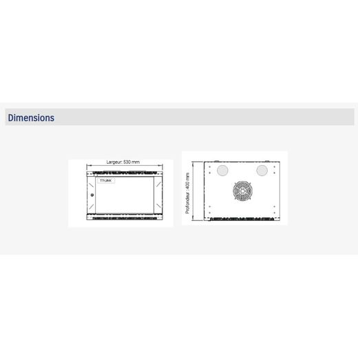Generic Armoire informatique 6U et Coffret réseau Métallique 6U - image 4