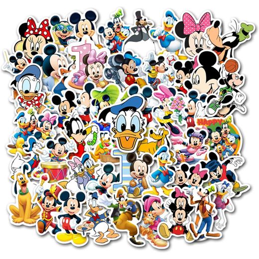 Generic 50Pcs Hot Disney Mickey Mouse Stickers for Water Bottle Cup Lptop Guitar Car Mo - image 4