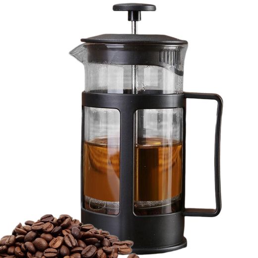 Generic Cafetière à Piston en Verre - Idéale pour Café Moulu ou Infusion