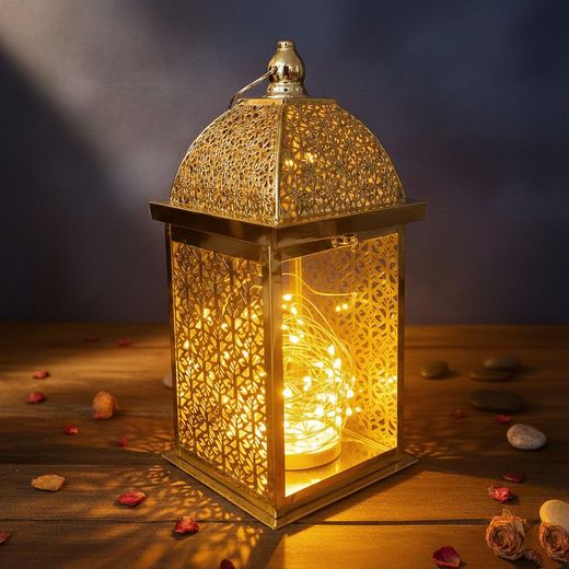 Generic Pack 3x Lanterne Décorative Traditionnelle pour la période de Ramadan et l'Eid, - image 2