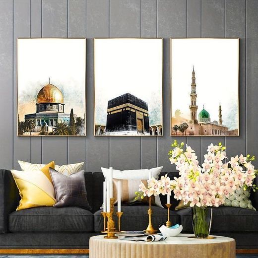 Generic Tableau Decoration HD Modern Mural Tableaux Decoratifs 3 Pièces