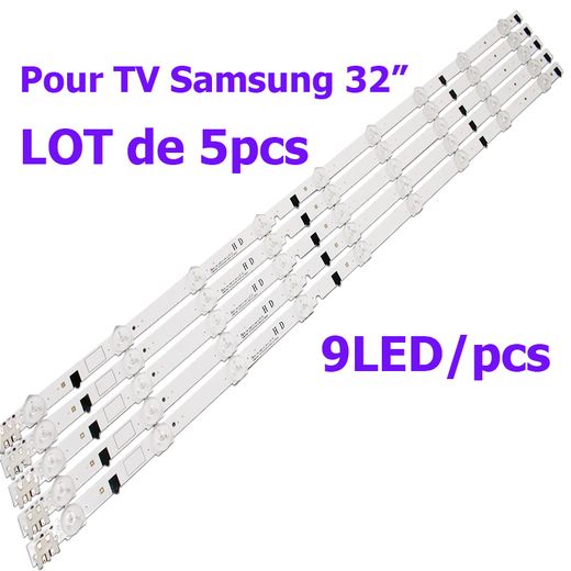 Generic LOT de 5 bandes de 9LED rétro-éclairage pour téléviseur Samsung 32″