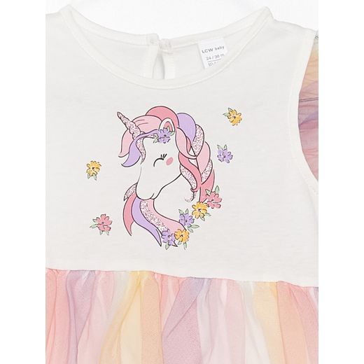 LC Waikiki Ensemble robe et couronne pour bébé fille imprimé à col ras - image 2