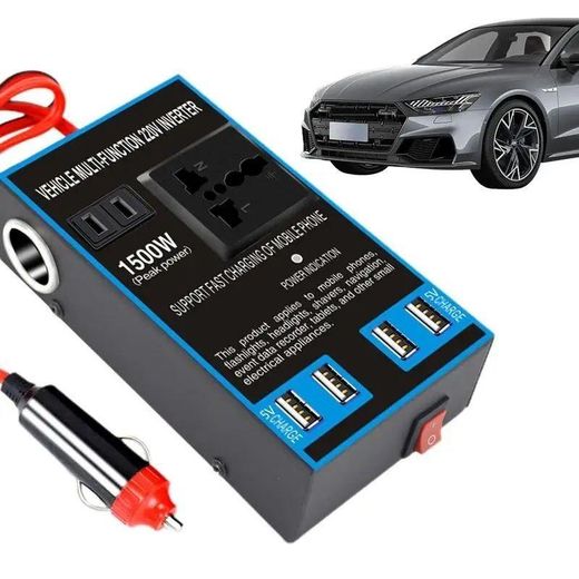 Generic Convertisseur d'onduleur de voiture DC 12V 24V à AC 110V/220V prises ca, chargeurs USB, prise allume-cigare, adaptateur d'alimentation, accessoires automobiles