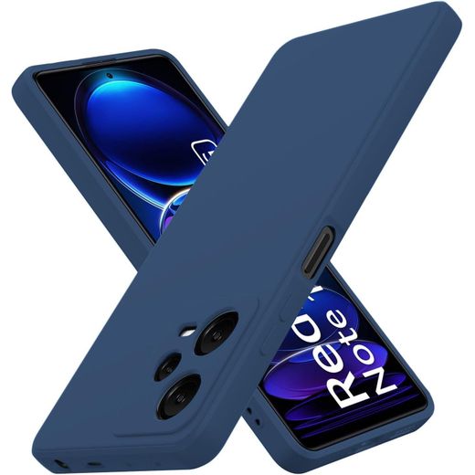 Case Couqe silicone blue pour Xiaomi Redmi Note 12 pro 5G