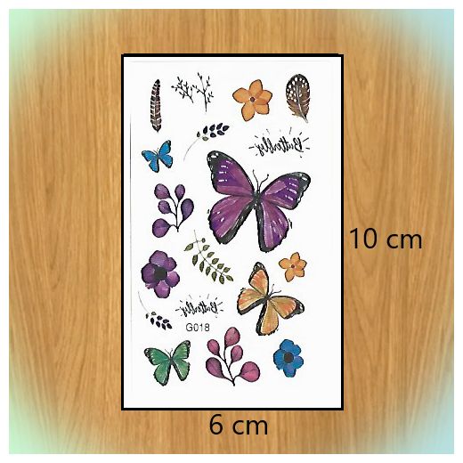Ensemble de tatouages ​​temporaires colorés pour enfants
