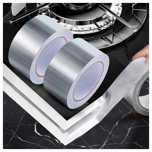 Generic 4 PCS Ruban adhésif étanche en aluminium, isolation haute température, ruban étanche, vinyle auto-adhésif - image 3