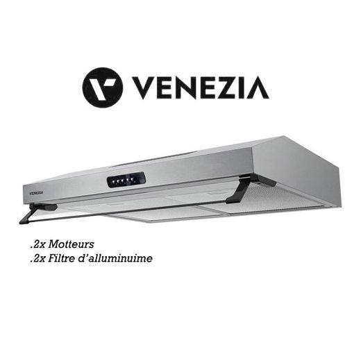 Venezia Hotte Extracteur 60 cm - INOX 2 moteurs