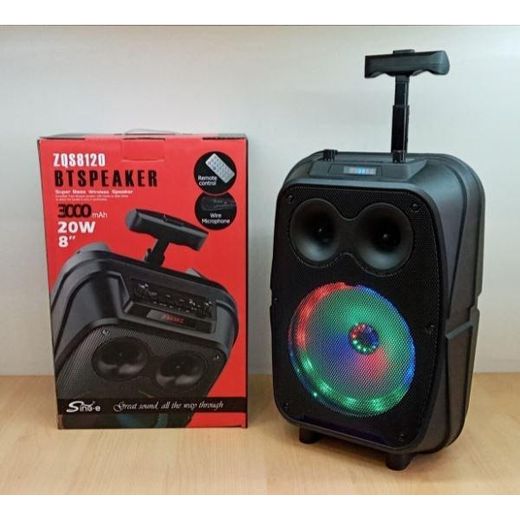 Generic  baff /Haut parleur Bluetooth Karoke et lect MP3 avec téléc et MICRO - image 2