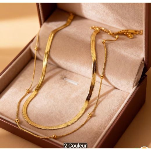 Generic Collier de Luxe Pour Femme Collie heart en acier inoxydable - image 2