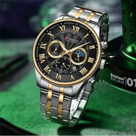 Curren Montre Version 2025 Montre-bracelet en acier inoxydable pour hommes originale