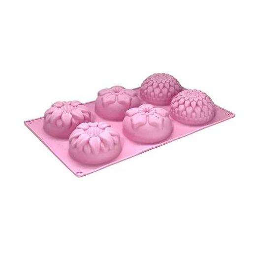 Moule à cake en silicone rose