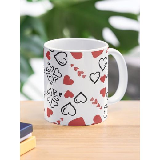 Generic Modèle de coeurs heureux Saint Valentin Mug classique