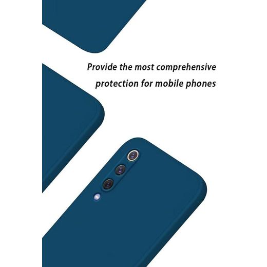 Generic جراب لهاتف Xiaomi MI A3 باللون الأزرق السائل - غطاء حماية من السيليكون TPU المرن - image 2
