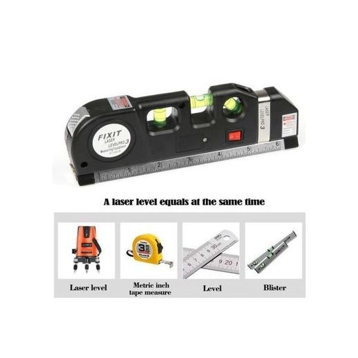 Fixit أداة قياس ليزر متعددة الاستخدامات بالإضافة إلى مستوى الفقاعات وشريط Level Pro 3 - image 4