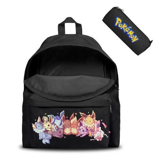 Generic Cartable et trousse POKEMON, pikachu, cartoon - Backpack - Sac à Dos Scolaire - image 2