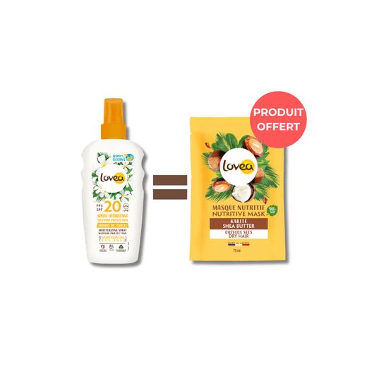 Lovea Spray hydratant FPS 20 Moyenne protection - Monoï de Tahiti 150 ml