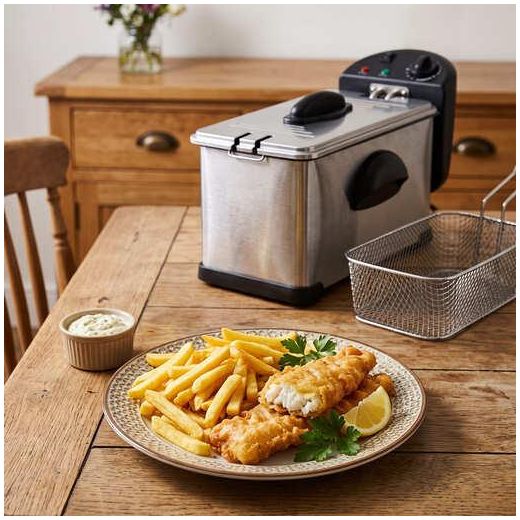Kenz Friteuse Électrique 3 L - 2000W avec Thermostat Réglable. - image 2