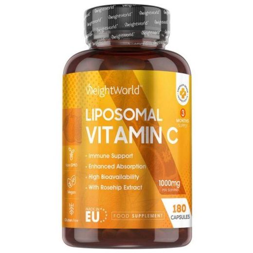 WeightWorld VITAMINE C LIPOSOMALE 1000mg - 180 Capsules - Format économique 3 mois - Made in UK