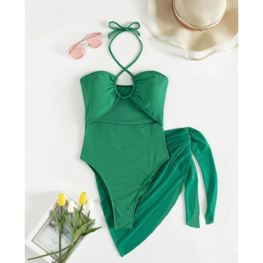 Generic maillot de bain ras de cou croisé- Push up - image 4