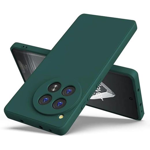 Generic Couqe silicone vert pour Oneplus 12 5G