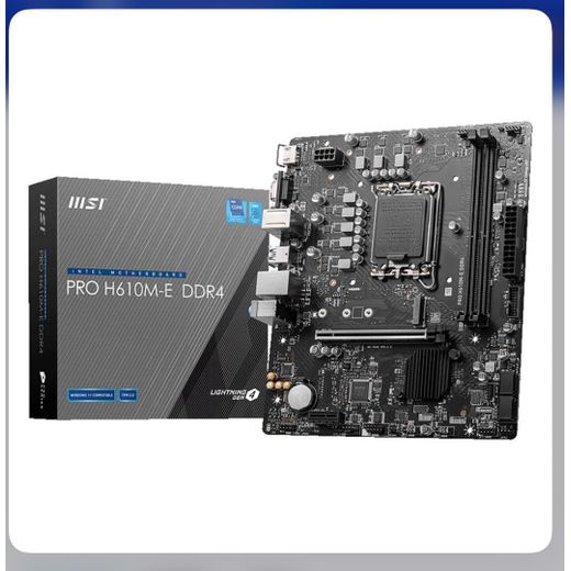 Msi PRO H610M-E DDR4 – Carte Mère Micro-ATX Intel 12e/13e Gén, Gaming & Performance