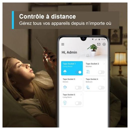TP-Link Mini Prise Connectée WiFi Commande à distancesoyez via l'application Tapo - image 3