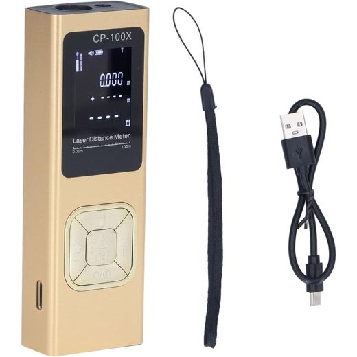 Generic Telemetre Laser, 100m Haute précision Numérique Rechargeable Télémètre laser 100m Télémètre Mesure laser numérique Règle électronique