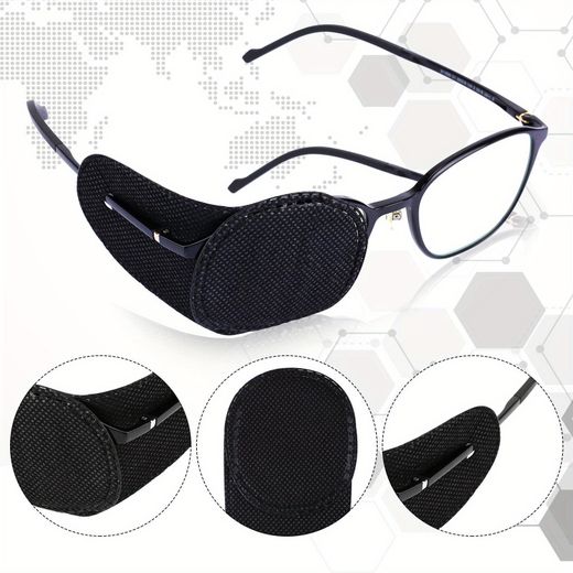 Generic Patchs Visuels Réutilisables Compatibles Lunettes – Cache-Œil Confortable pour Adultes, Amblyopie & Strabisme, Ajustement Discret, Usage Quotidien - image 2