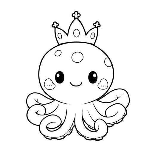 Generic Cute Ocean Animals Coloring Book for Kid avec spiral - image 2