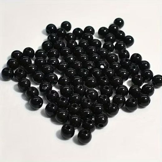 Generic 500 grammes Perles Rondes Libres de 4/6/8mm pour Fabrication de Bijoux DIY - image 2