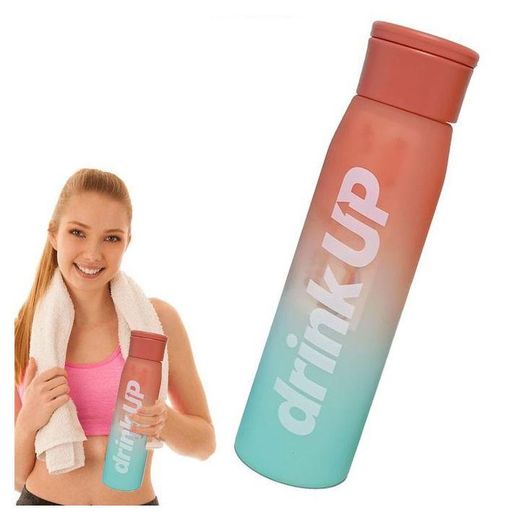 Generic Bouteille d'eau de sport étanche avec paille et marquage du temps