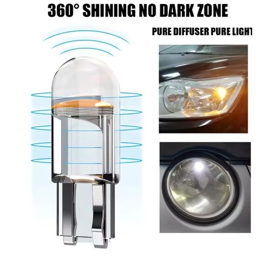 Generic Lampe LED de voiture T10 W5W 12V,10pcs lampe automatique pour intérieur de voiture - image 3