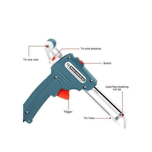 Generic Fer à souder électrique automatique 60W, Pistolet à souder, outil de réparation de soudage - image 4