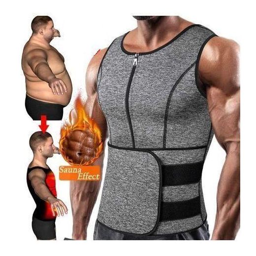 Generic Corset Gainant Homme – Gilet de Sudation avec Fermeture Éclair pour Fitness, Musculation et Cardio - image 2