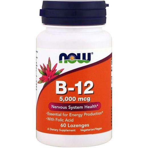 Now Foods B-12, 5 000 mcg, 60 pastilles
