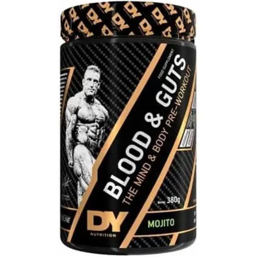 Dorian Yates Nutrition Pre-Workout Sang et intestins, 380 g - Mojito -