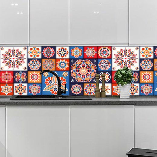 Generic zelij , autocollant zelij, Auto-adhesif  Décoration de la cuisine - image 3
